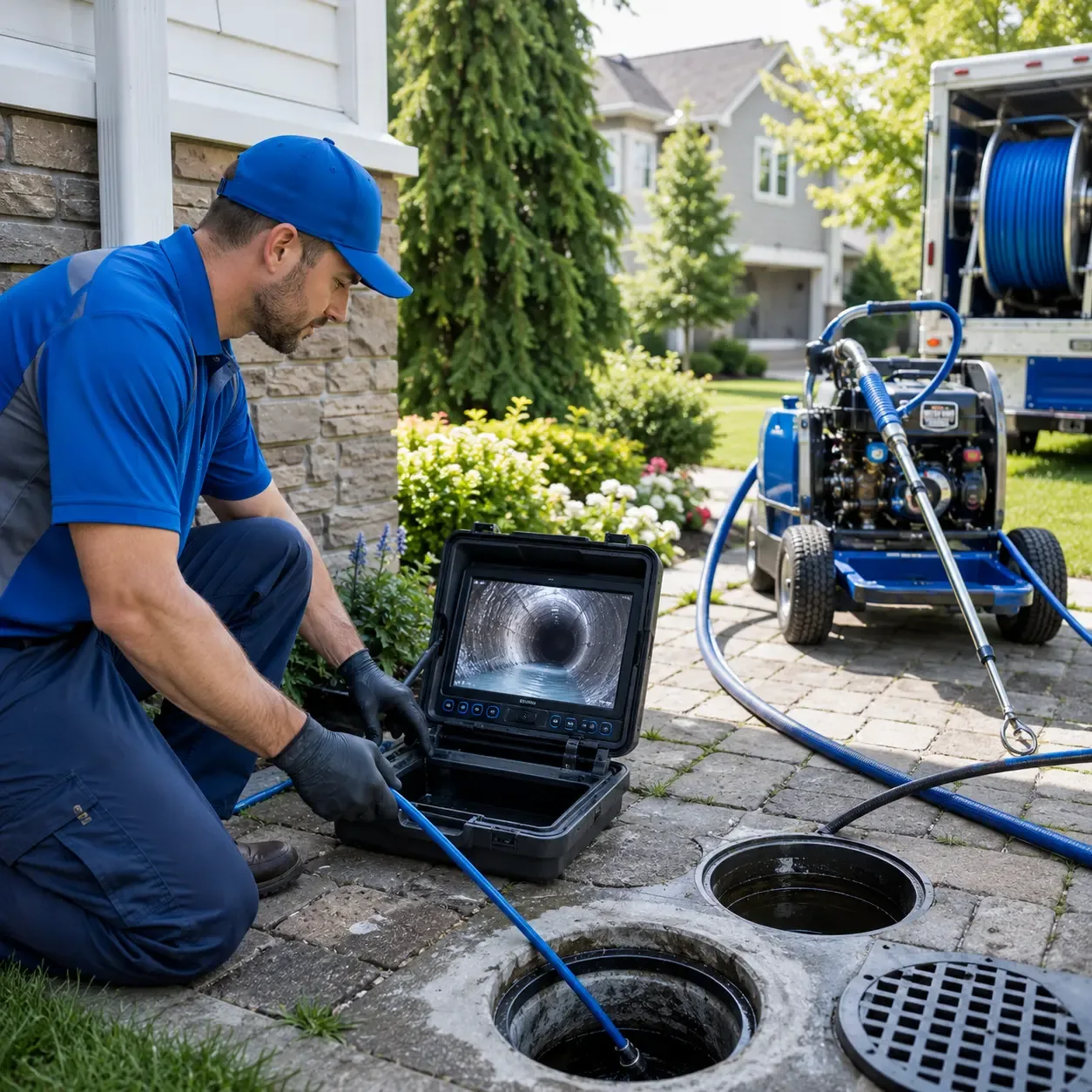 Outdoor drain cleaning professionals serving Galloway, NJ